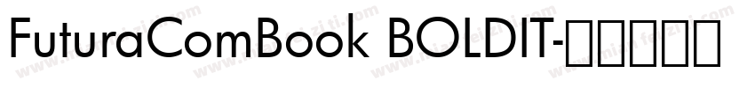 FuturaComBook BOLDIT字体转换